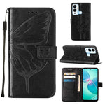 Custodia per telefono in pelle con vibrazione a farfalla goffrata, For Infinix Hot 12 Play/Hot 12 Play NFC X6816C, For Infinix Hot 12i X665, For Infinix Hot 12 X6817