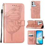 Custodia per telefono in pelle con vibrazione a farfalla goffrata, For Infinix Hot 12 Play/Hot 12 Play NFC X6816C, For Infinix Hot 12i X665, For Infinix Hot 12 X6817