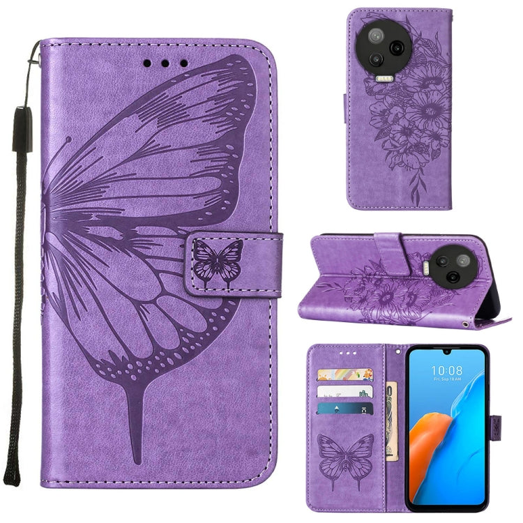Custodia per telefono in pelle con vibrazione a farfalla goffrata, For Infinix Note 12 Pro 4G, For Infinix Note 12 Pro 5G, For Infinix Note 12 G96