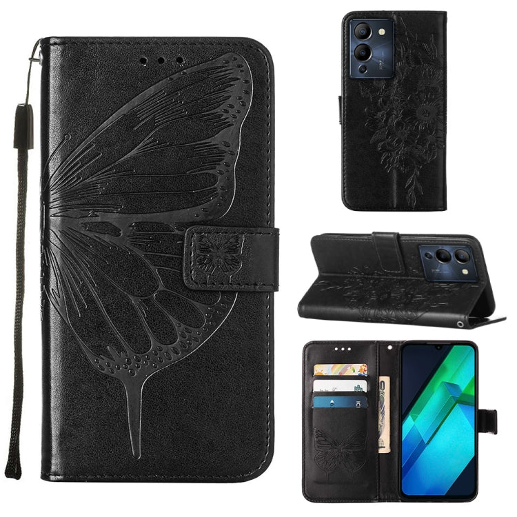 Custodia per telefono in pelle con vibrazione a farfalla goffrata, For Infinix Note 12 Pro 4G, For Infinix Note 12 Pro 5G, For Infinix Note 12 G96