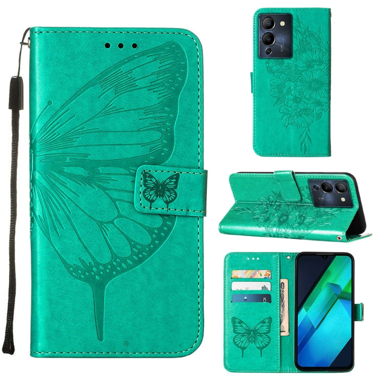 Custodia per telefono in pelle con vibrazione a farfalla goffrata, For Infinix Note 12 Pro 4G, For Infinix Note 12 Pro 5G, For Infinix Note 12 G96