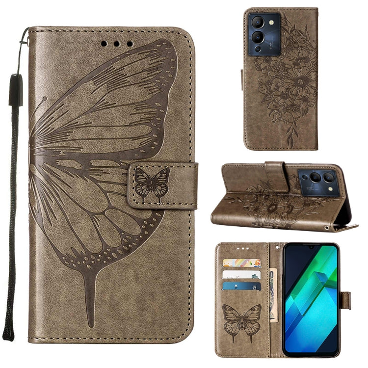 Custodia per telefono in pelle con vibrazione a farfalla goffrata, For Infinix Note 12 Pro 4G, For Infinix Note 12 Pro 5G, For Infinix Note 12 G96