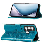 Custodia per telefono in pelle con vibrazione a farfalla goffrata, For Itel P38/S17/S1661W/Vision 3, For Motorola Edge 30, For Motorola Moto G32