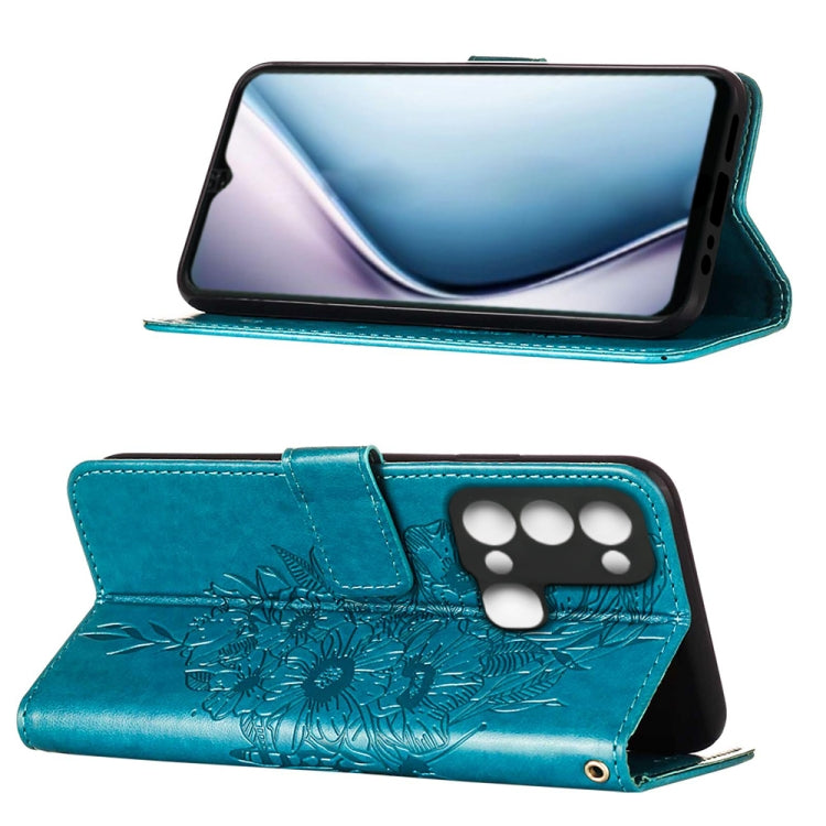 Custodia per telefono in pelle con vibrazione a farfalla goffrata, For Itel P38/S17/S1661W/Vision 3, For Motorola Edge 30, For Motorola Moto G32