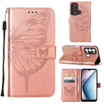 Custodia per telefono in pelle con vibrazione a farfalla goffrata, For Itel P38/S17/S1661W/Vision 3, For Motorola Edge 30, For Motorola Moto G32
