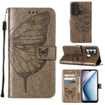 Custodia per telefono in pelle con vibrazione a farfalla goffrata, For Itel P38/S17/S1661W/Vision 3, For Motorola Edge 30, For Motorola Moto G32