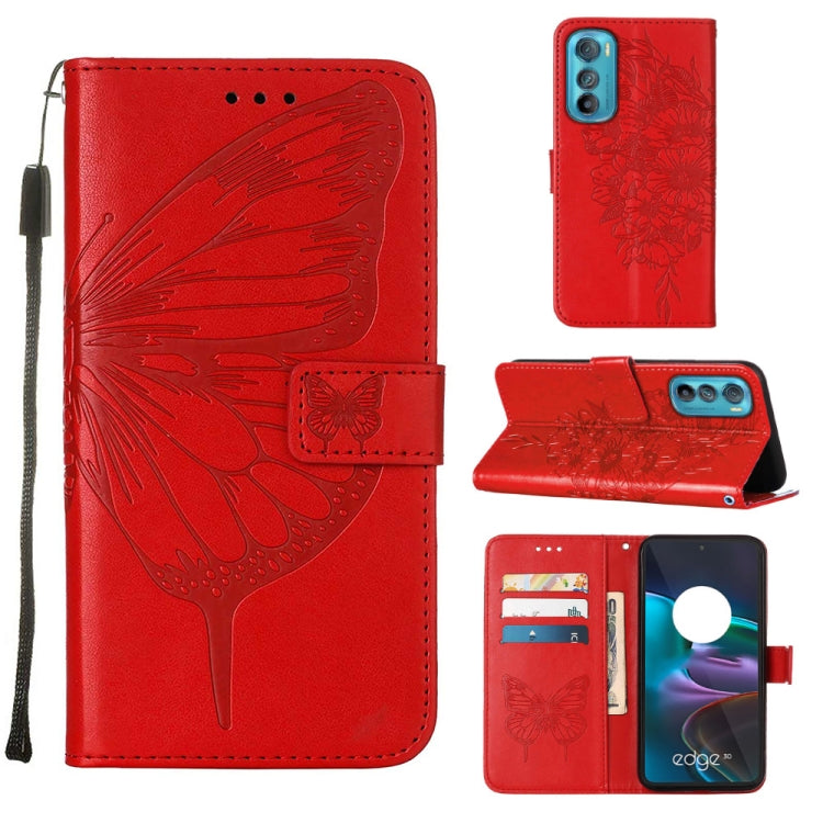 Custodia per telefono in pelle con vibrazione a farfalla goffrata, For Itel P38/S17/S1661W/Vision 3, For Motorola Edge 30, For Motorola Moto G32