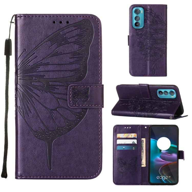 Custodia per telefono in pelle con vibrazione a farfalla goffrata, For Itel P38/S17/S1661W/Vision 3, For Motorola Edge 30, For Motorola Moto G32