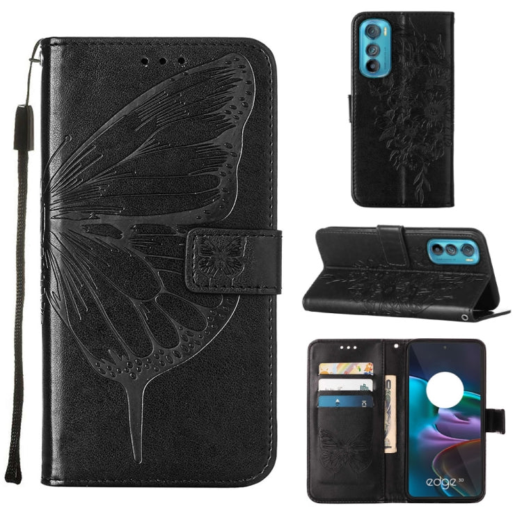 Custodia per telefono in pelle con vibrazione a farfalla goffrata, For Itel P38/S17/S1661W/Vision 3, For Motorola Edge 30, For Motorola Moto G32