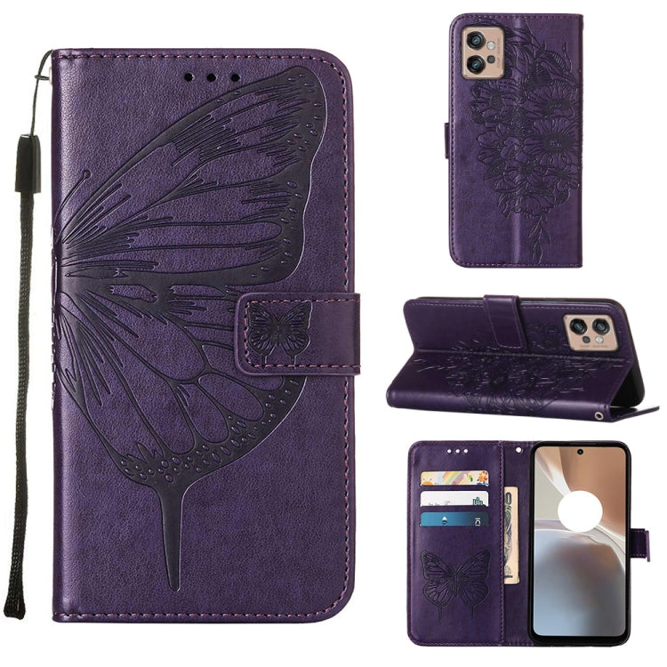 Custodia per telefono in pelle con vibrazione a farfalla goffrata, For Itel P38/S17/S1661W/Vision 3, For Motorola Edge 30, For Motorola Moto G32