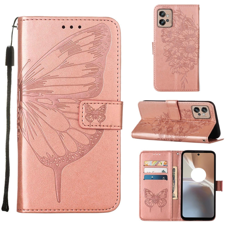 Custodia per telefono in pelle con vibrazione a farfalla goffrata, For Itel P38/S17/S1661W/Vision 3, For Motorola Edge 30, For Motorola Moto G32