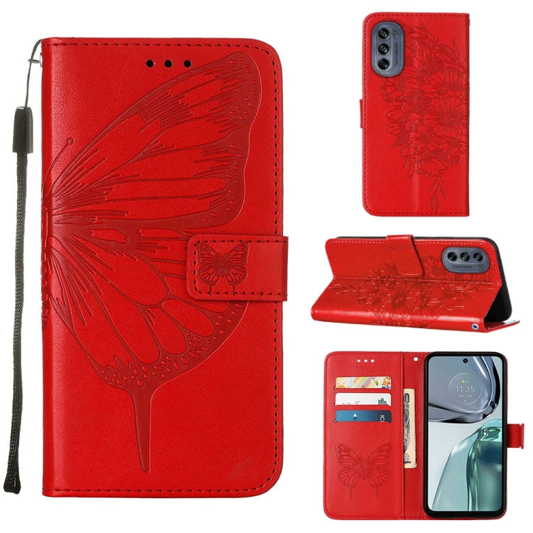 Custodia per telefono in pelle con vibrazione a farfalla goffrata, For Motorola Moto G62 5G, For Motorola Moto S30 Pro 5G, For Motorola Moto X30 Pro 5G