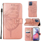 Custodia per telefono in pelle con vibrazione a farfalla goffrata, For Motorola Moto G62 5G, For Motorola Moto S30 Pro 5G, For Motorola Moto X30 Pro 5G