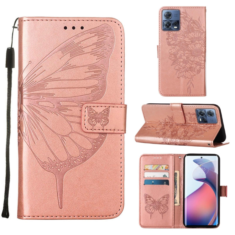 Custodia per telefono in pelle con vibrazione a farfalla goffrata, For Motorola Moto G62 5G, For Motorola Moto S30 Pro 5G, For Motorola Moto X30 Pro 5G