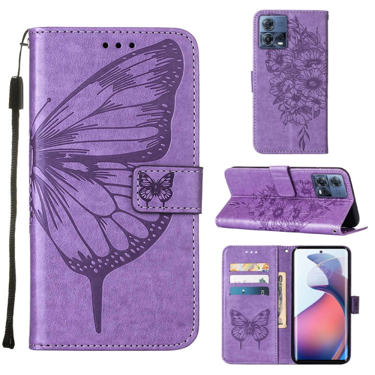 Custodia per telefono in pelle con vibrazione a farfalla goffrata, For Motorola Moto G62 5G, For Motorola Moto S30 Pro 5G, For Motorola Moto X30 Pro 5G
