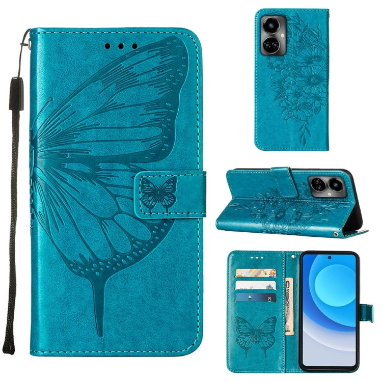 Custodia per telefono in pelle con vibrazione a farfalla goffrata, For OnePlus 10T 5G Global, For Tecno Camon 19, For Tecno Camon 19 NEO