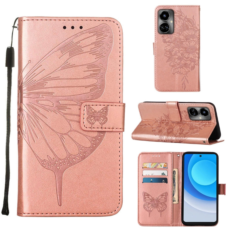 Custodia per telefono in pelle con vibrazione a farfalla goffrata, For OnePlus 10T 5G Global, For Tecno Camon 19, For Tecno Camon 19 NEO