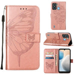 Custodia per telefono in pelle con vibrazione a farfalla goffrata, For Tecno Camon 19 Pro 5G, For Tecno POP 6, For Tecno Pova 3/LE7