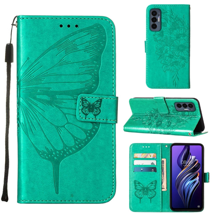 Custodia per telefono in pelle con vibrazione a farfalla goffrata, For Tecno Camon 19 Pro 5G, For Tecno POP 6, For Tecno Pova 3/LE7
