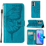 Custodia per telefono in pelle con vibrazione a farfalla goffrata, For Tecno Spark 9 Pro/Spark 9T, For vivo S10e 5G/V23e 4G/V23E 5G/Y75 4G, For vivo Y02S