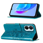 Custodia per telefono in pelle con vibrazione a farfalla goffrata, For Tecno Spark 9 Pro/Spark 9T, For vivo S10e 5G/V23e 4G/V23E 5G/Y75 4G, For vivo Y02S
