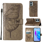 Custodia per telefono in pelle con vibrazione a farfalla goffrata, For Tecno Spark 9 Pro/Spark 9T, For vivo S10e 5G/V23e 4G/V23E 5G/Y75 4G, For vivo Y02S