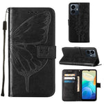 Custodia per telefono in pelle con vibrazione a farfalla goffrata, For vivo Y77 5G Global, For ZTE Blade A52, For ZTE Blade A72 5G