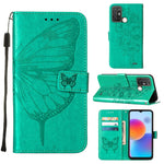 Custodia per telefono in pelle con vibrazione a farfalla goffrata, For vivo Y77 5G Global, For ZTE Blade A52, For ZTE Blade A72 5G