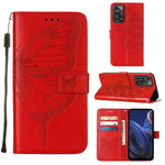 Custodia per telefono in pelle con vibrazione a farfalla goffrata, For vivo Y77 5G Global, For ZTE Blade A52, For ZTE Blade A72 5G
