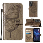 Custodia per telefono in pelle con vibrazione a farfalla goffrata, For vivo Y77 5G Global, For ZTE Blade A52, For ZTE Blade A72 5G
