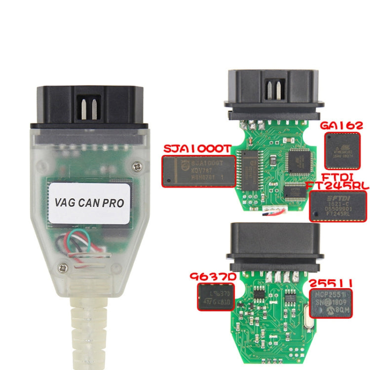 Per strumenti per cavi diagnostici Volkswagen / Audi VCP CAN PRO con dongle, For Volkswagen / Audi