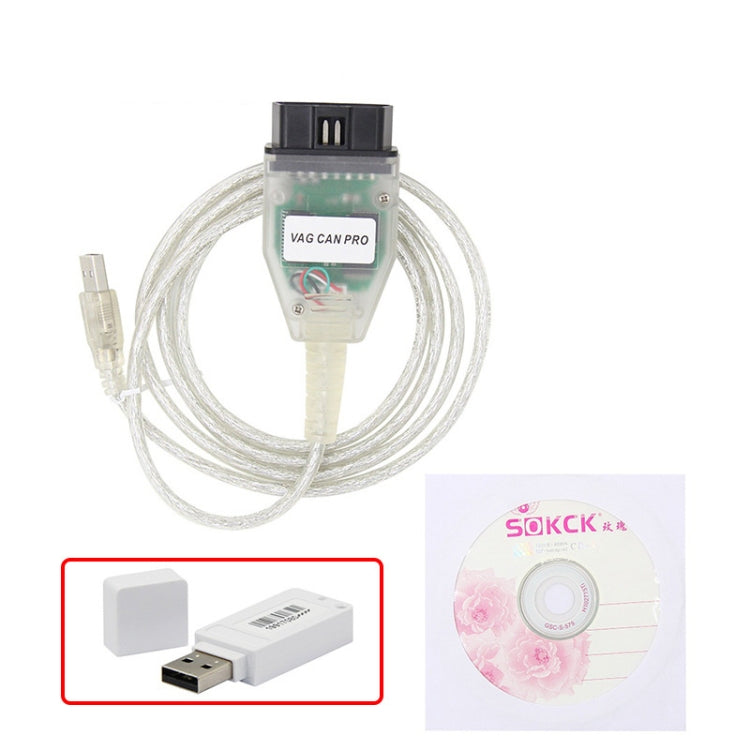 Per strumenti per cavi diagnostici Volkswagen / Audi VCP CAN PRO con dongle, For Volkswagen / Audi