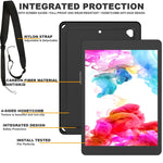 Custodia Tablet EVA + PC con Tracolla, For iPad Air / Air 2 / 9.7 2017 / 9.7 2018, For iPad 10.2 2022 / 2021 / 2020 / 2019 / 10.5, For iPad Pro 11 inch 2020 / 2018 / Air 5 / Air 4