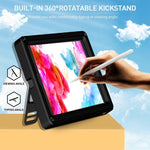 Custodia Tablet EVA + PC con Tracolla, For iPad Air / Air 2 / 9.7 2017 / 9.7 2018, For iPad 10.2 2022 / 2021 / 2020 / 2019 / 10.5, For iPad Pro 11 inch 2020 / 2018 / Air 5 / Air 4