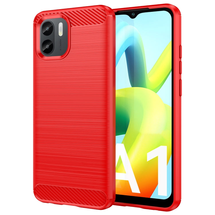 Custodia per telefono TPU in fibra di carbonio con trama spazzolata, For Motorola Edge 30 Fusion/Moto S30 Pro, For Xiaomi Redmi A1