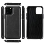 Custodia in pelle magnetica per iPhone 11 e 7