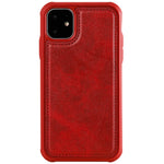 Custodia in pelle magnetica per iPhone 11 e 7