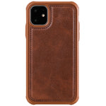 Custodia in pelle magnetica per iPhone 11 e 7