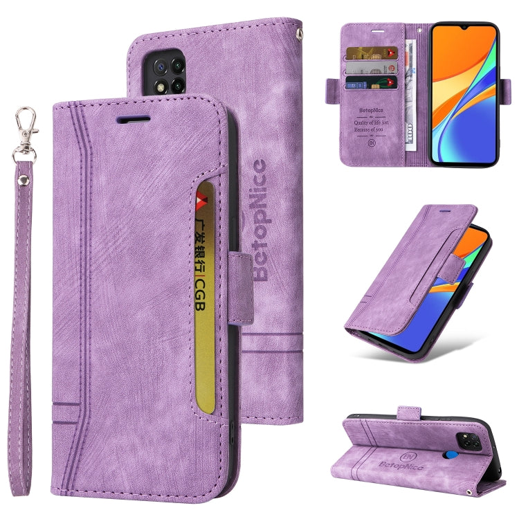 BETOPNICE Custodia per telefono in pelle con fibbia a doppio lato, For Xiaomi Redmi 9C, For Xiaomi Redmi 10C, For Xiaomi Redmi K40, For Xiaomi Redmi K50 Gaming