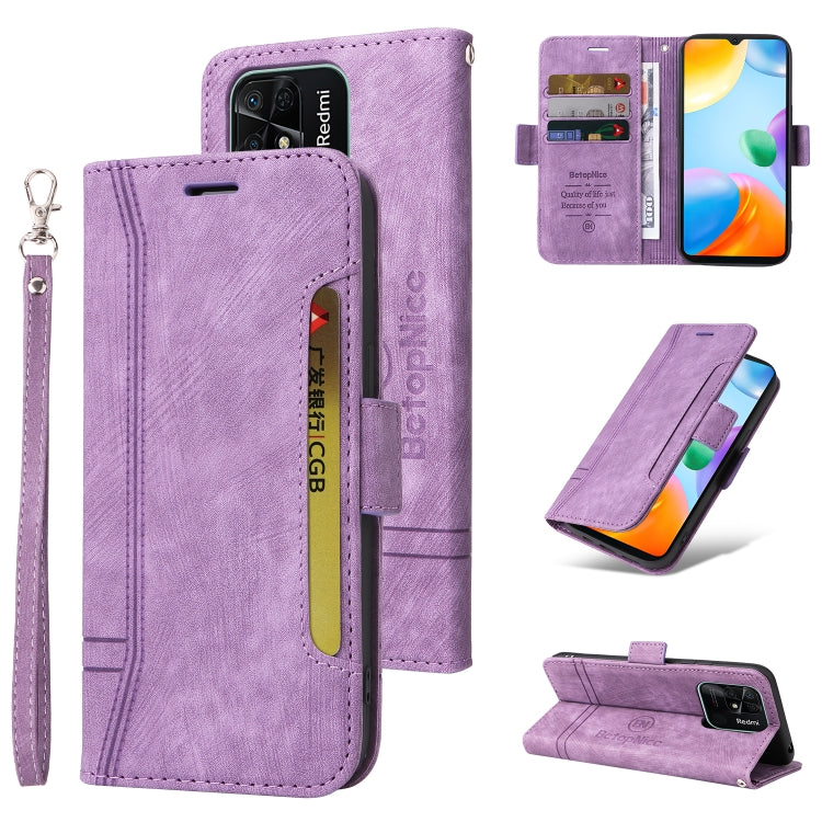 BETOPNICE Custodia per telefono in pelle con fibbia a doppio lato, For Xiaomi Redmi 9C, For Xiaomi Redmi 10C, For Xiaomi Redmi K40, For Xiaomi Redmi K50 Gaming