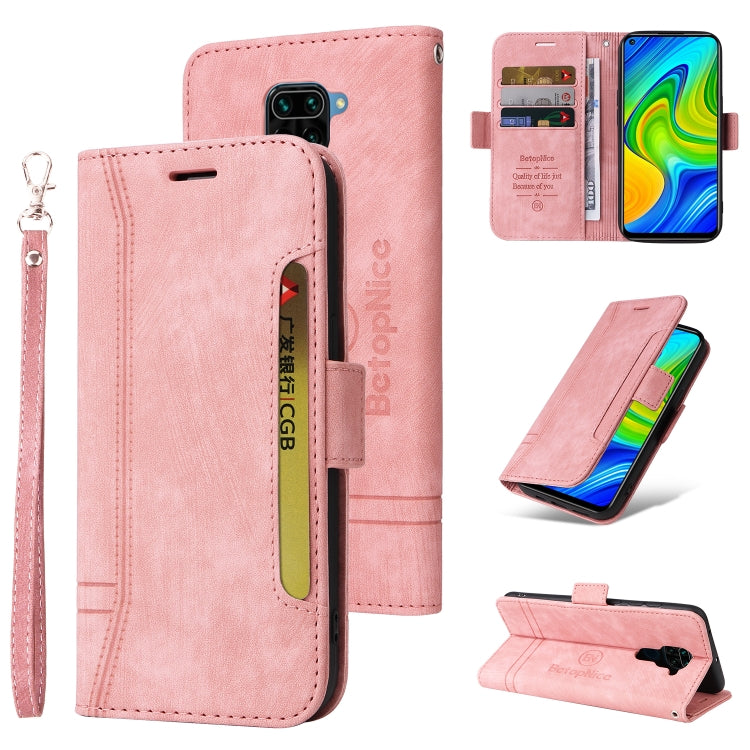 BETOPNICE Custodia per telefono in pelle con fibbia a doppio lato, For Xiaomi Redmi Note 9 4G, For Xiaomi Redmi Note 9 Pro 4G, For Xiaomi Redmi Note 10 4G Indian, For Xiaomi Redmi Note 10 5G