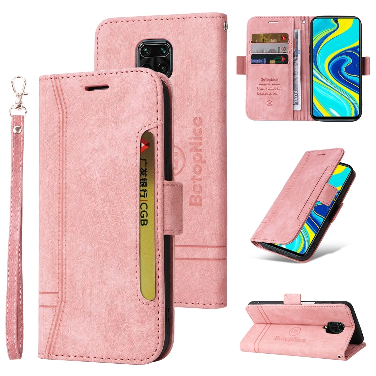 BETOPNICE Custodia per telefono in pelle con fibbia a doppio lato, For Xiaomi Redmi Note 9 4G, For Xiaomi Redmi Note 9 Pro 4G, For Xiaomi Redmi Note 10 4G Indian, For Xiaomi Redmi Note 10 5G