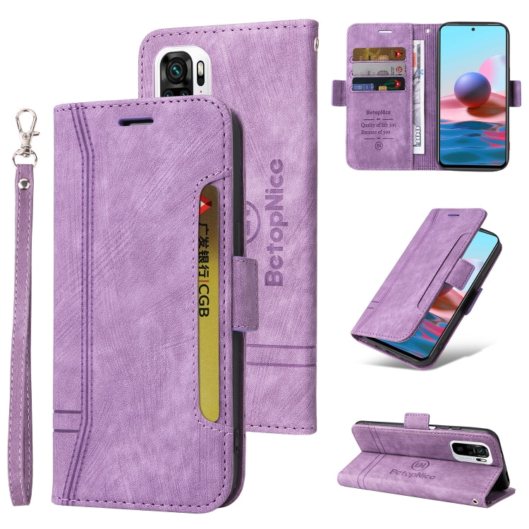 BETOPNICE Custodia per telefono in pelle con fibbia a doppio lato, For Xiaomi Redmi Note 9 4G, For Xiaomi Redmi Note 9 Pro 4G, For Xiaomi Redmi Note 10 4G Indian, For Xiaomi Redmi Note 10 5G