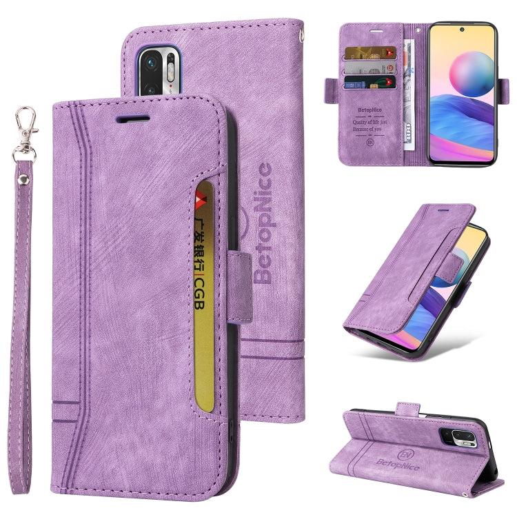 BETOPNICE Custodia per telefono in pelle con fibbia a doppio lato, For Xiaomi Redmi Note 9 4G, For Xiaomi Redmi Note 9 Pro 4G, For Xiaomi Redmi Note 10 4G Indian, For Xiaomi Redmi Note 10 5G