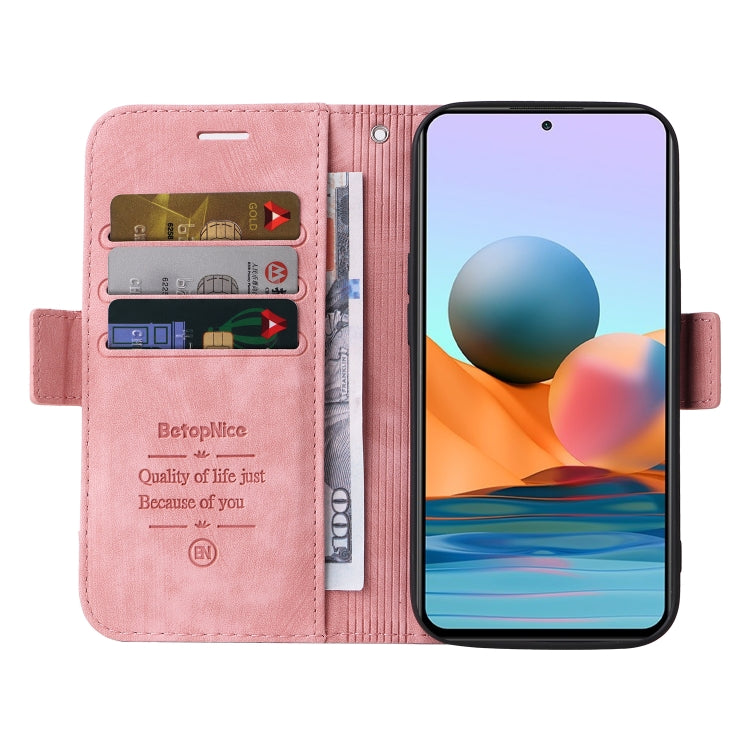 BETOPNICE Custodia per telefono in pelle con fibbia a doppio lato, For Xiaomi Redmi Note 10 Pro, For Xiaomi Redmi Note 11 4G, For Xiaomi Redmi Note 11 Pro 5G / 4G, For Xiaomi Redmi 9A