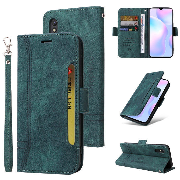 BETOPNICE Custodia per telefono in pelle con fibbia a doppio lato, For Xiaomi Redmi Note 10 Pro, For Xiaomi Redmi Note 11 4G, For Xiaomi Redmi Note 11 Pro 5G / 4G, For Xiaomi Redmi 9A