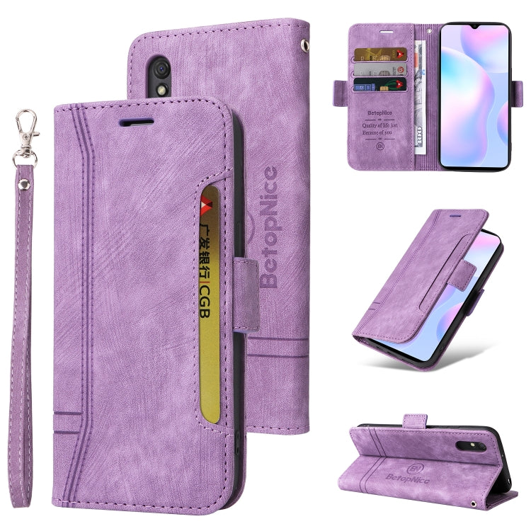 BETOPNICE Custodia per telefono in pelle con fibbia a doppio lato, For Xiaomi Redmi Note 10 Pro, For Xiaomi Redmi Note 11 4G, For Xiaomi Redmi Note 11 Pro 5G / 4G, For Xiaomi Redmi 9A