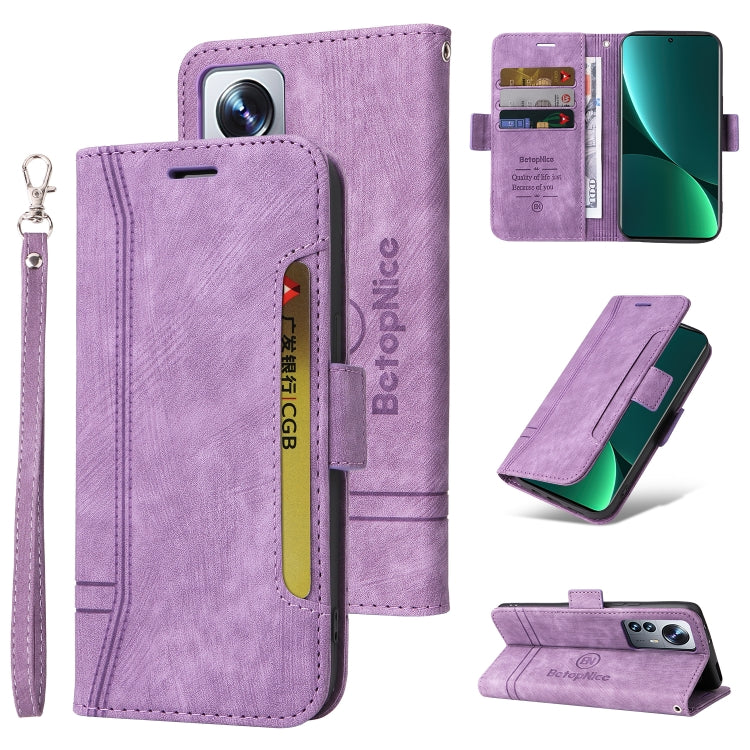 BETOPNICE Custodia per telefono in pelle con fibbia a doppio lato, For Xiaomi 12 Lite, For Xiaomi 12, For Xiaomi 12 Pro, For Xiaomi Poco M3 / Redmi 9T