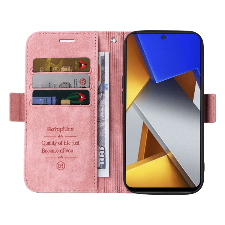 BETOPNICE Custodia per telefono in pelle con fibbia a doppio lato, For Xiaomi Poco M4 Pro 4G, For Xiaomi Poco X3 NFC, For Xiaomi Poco X4 Pro 5G