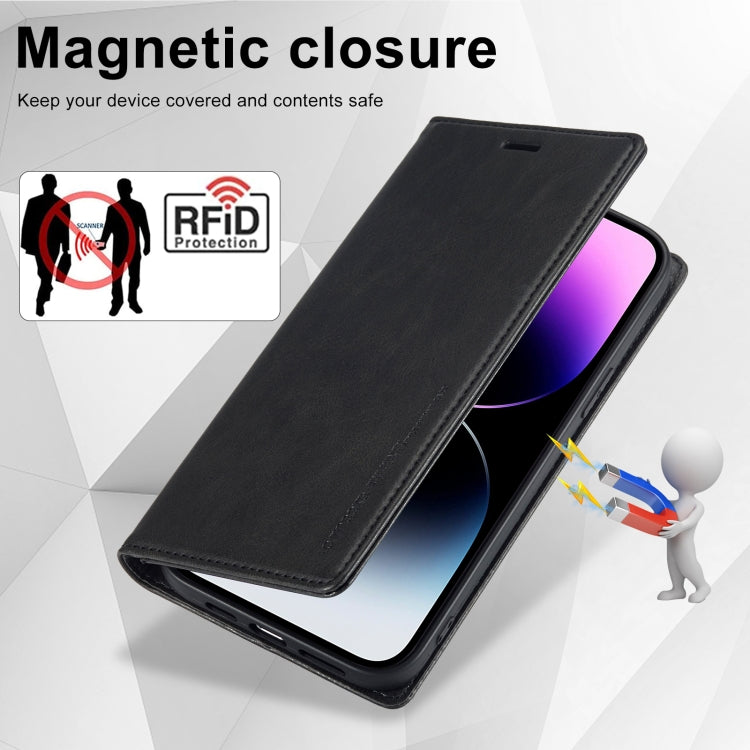 Custodia per telefono in pelle antifurto LC.IMEEKE RFID, For iPhone 14 Pro, For iPhone 14 Pro Max, For iPhone 12 Pro/12, For iPhone 12 Pro Max, For Samsung Galaxy A53 5G